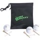 Promotional Black Golf Ditty Pouch