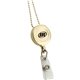 Promotional Retractable Badge Reel Gold