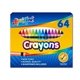 64 Pack Crayons w / Sharpener Case of 48 Sets