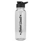 a clear bottle & black lid the outdoorsman - 24 oz tritan(tm) bottle with drink thru lid