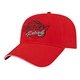aerial view a red/white x - tra value structured sandwich cap, image 1 of 5
