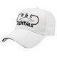 aerial view a white/black x - tra value structured sandwich cap, image 1 of 5
