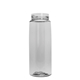 aerial view a clear bottle & black lid 26 oz flair tritan water bottle with flip straw lid, image 1 of 2