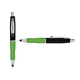 a black cap & black clip & light green grip turner ballpoint pen / stylus