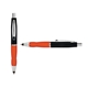 a black cap & black clip & orange grip turner ballpoint pen / stylus