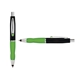 a black cap & light green clip & light green grip turner ballpoint pen / stylus