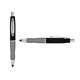 a black cap & light green clip & silver grip turner ballpoint pen / stylus