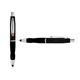 a black cap & orange clip & black grip turner ballpoint pen / stylus