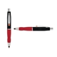 a black cap & orange clip & red grip turner ballpoint pen / stylus