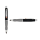 a black cap & orange clip & silver grip turner ballpoint pen / stylus