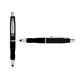 a black cap & purple clip & black grip turner ballpoint pen / stylus