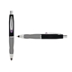 a black cap & purple clip & silver grip turner ballpoint pen / stylus