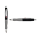 a black cap & red clip & silver grip turner ballpoint pen / stylus