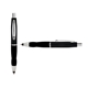 a black cap & silver clip & black grip turner ballpoint pen / stylus
