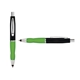 a black cap & white clip & light green grip turner ballpoint pen / stylus