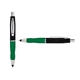 a black cap & white clip & green grip turner ballpoint pen / stylus
