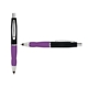 a black cap & white clip & purple grip turner ballpoint pen / stylus