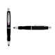 a black cap & pink clip & black grip turner ballpoint pen / stylus