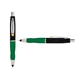 a black cap & yellow clip & green grip turner ballpoint pen / stylus