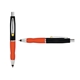 a black cap & yellow clip & orange grip turner ballpoint pen / stylus