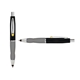 a black cap & yellow clip & silver grip turner ballpoint pen / stylus