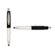 a black cap & yellow clip & white grip turner ballpoint pen / stylus