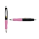 a black cap & yellow clip & pink grip turner ballpoint pen / stylus