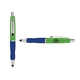 a light green cap & black clip & navy grip turner ballpoint pen / stylus