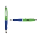 a light green cap & light green clip & navy grip turner ballpoint pen / stylus