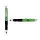 a light green cap & navy clip & black grip turner ballpoint pen / stylus