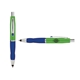a light green cap & navy clip & navy grip turner ballpoint pen / stylus