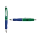 a green cap & navy clip & navy grip turner ballpoint pen / stylus
