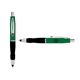 a green cap & red clip & black grip turner ballpoint pen / stylus