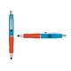 a light blue cap & black clip & orange grip turner ballpoint pen / stylus