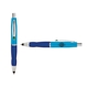 a light blue cap & green clip & navy grip turner ballpoint pen / stylus