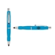 a light blue cap & navy clip & light blue grip turner ballpoint pen / stylus