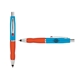 a light blue cap & red clip & orange grip turner ballpoint pen / stylus