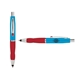 a light blue cap & red clip & red grip turner ballpoint pen / stylus