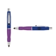 a navy cap & black clip & purple grip turner ballpoint pen / stylus
