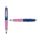 a navy cap & light blue clip & pink grip turner ballpoint pen / stylus