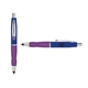 a navy cap & purple clip & purple grip turner ballpoint pen / stylus