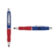 a navy cap & silver clip & red grip turner ballpoint pen / stylus