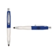 a navy cap & silver clip & white grip turner ballpoint pen / stylus