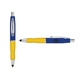 a navy cap & silver clip & yellow grip turner ballpoint pen / stylus