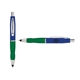a navy cap & white clip & green grip turner ballpoint pen / stylus