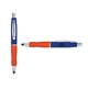 a navy cap & white clip & orange grip turner ballpoint pen / stylus