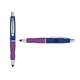 a navy cap & white clip & purple grip turner ballpoint pen / stylus