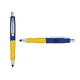 a navy cap & white clip & yellow grip turner ballpoint pen / stylus