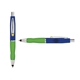 a navy cap & yellow clip & light green grip turner ballpoint pen / stylus