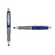 a navy cap & yellow clip & silver grip turner ballpoint pen / stylus